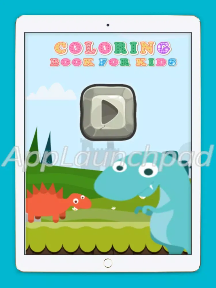 Ảnh chụp màn hình của Dinosaur Planet Coloring Book game for kids iPad 