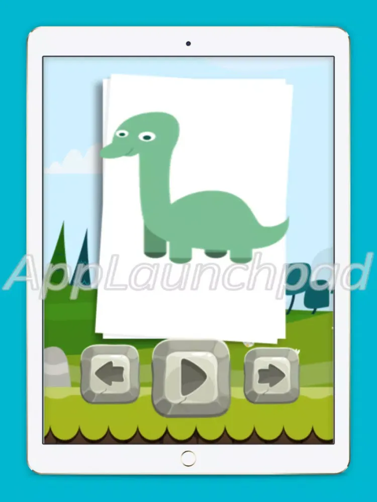 Ảnh chụp màn hình của Dinosaur Planet Coloring Book game for kids iPad 