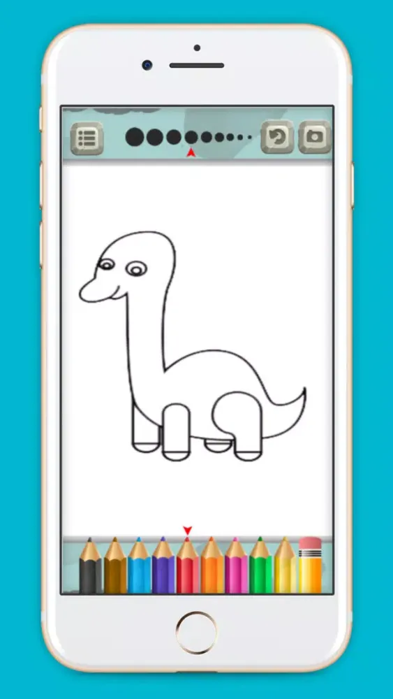 Ảnh chụp màn hình của Dinosaur Planet Coloring Book game for kids