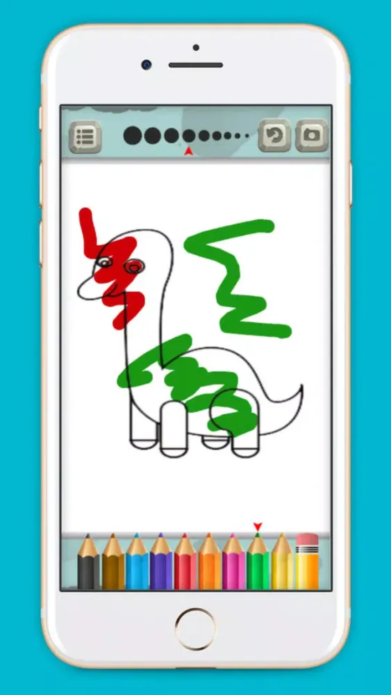 Ảnh chụp màn hình của Dinosaur Planet Coloring Book game for kids
