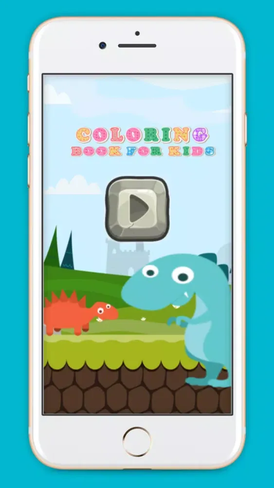 Ảnh chụp màn hình của Dinosaur Planet Coloring Book game for kids