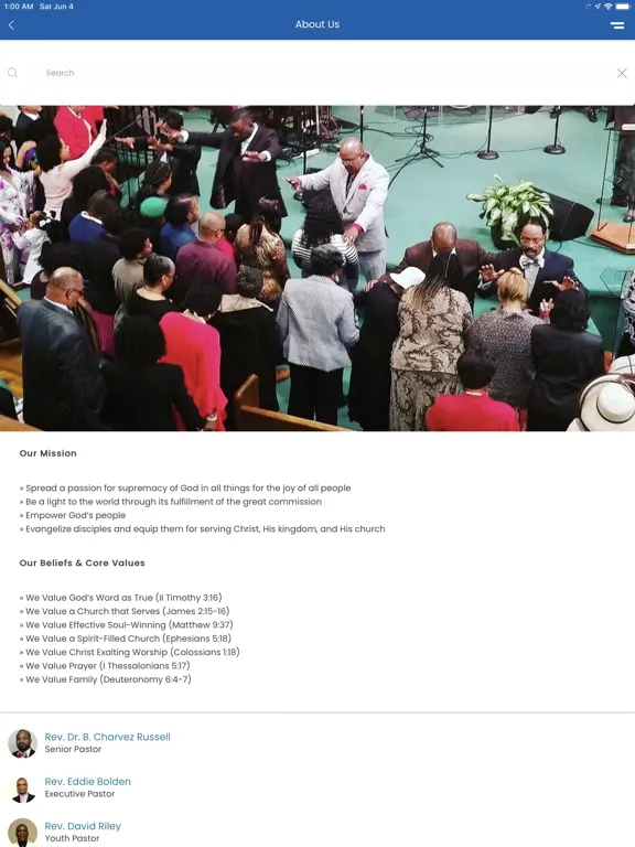 Greater Friendship MB Church iPad  Ekran Görüntüleri