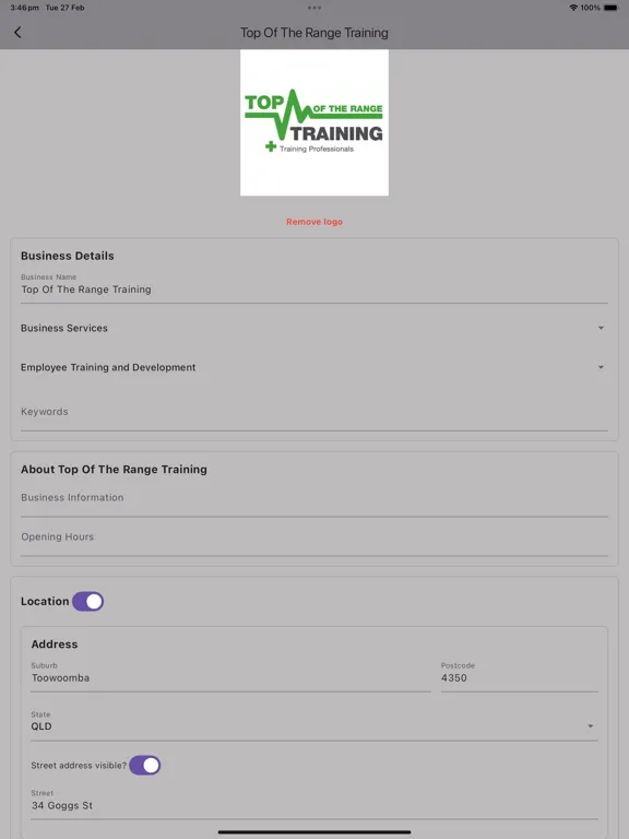 Veteran Businesses iPad  Screenshots