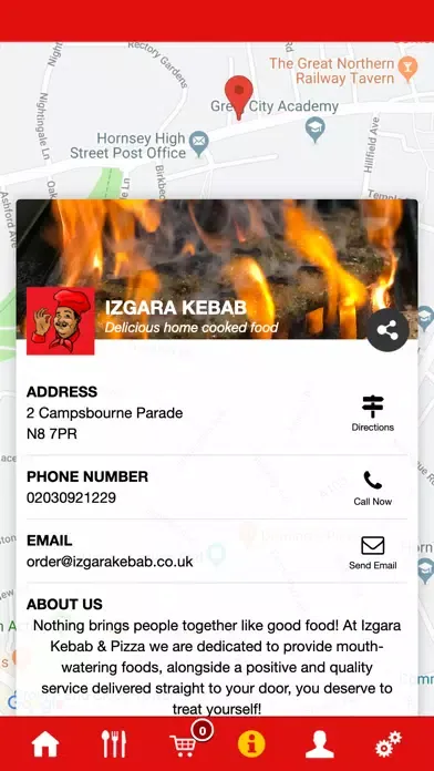 Tangkapan skrin Izgara Kebab & Pizza