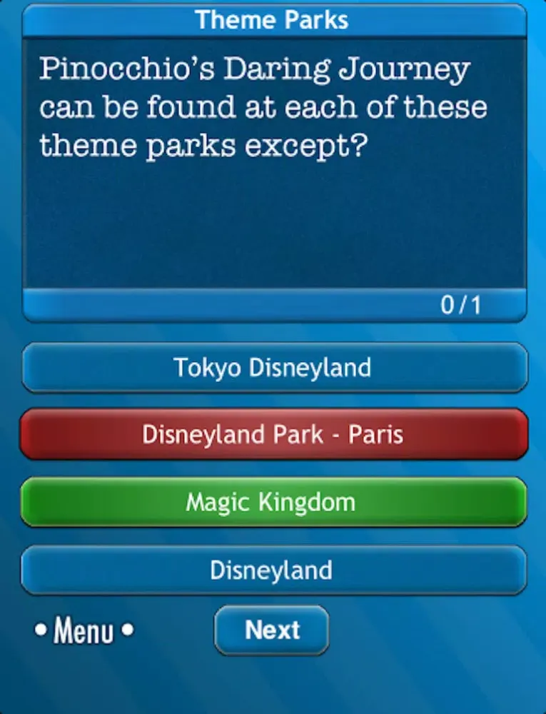 Mouse Trivia: Theme Parks Edition iPad  Screenshots
