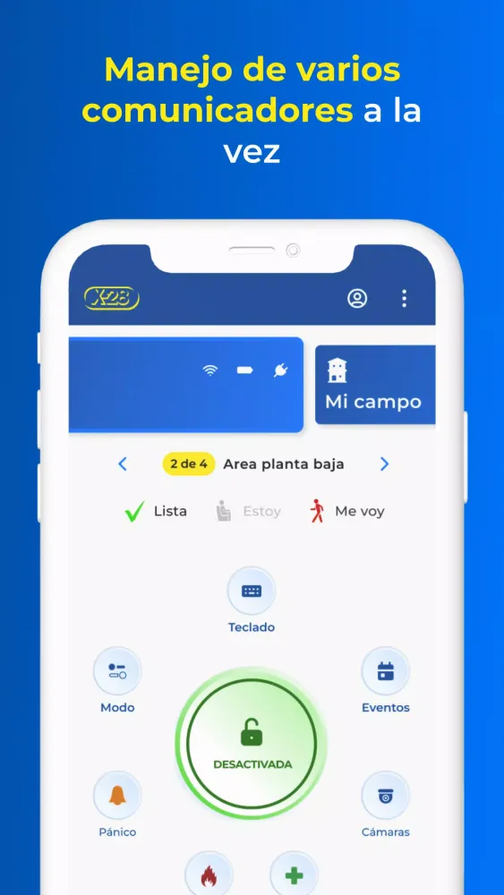 Capturas de pantalla de Mi Alarma X-28