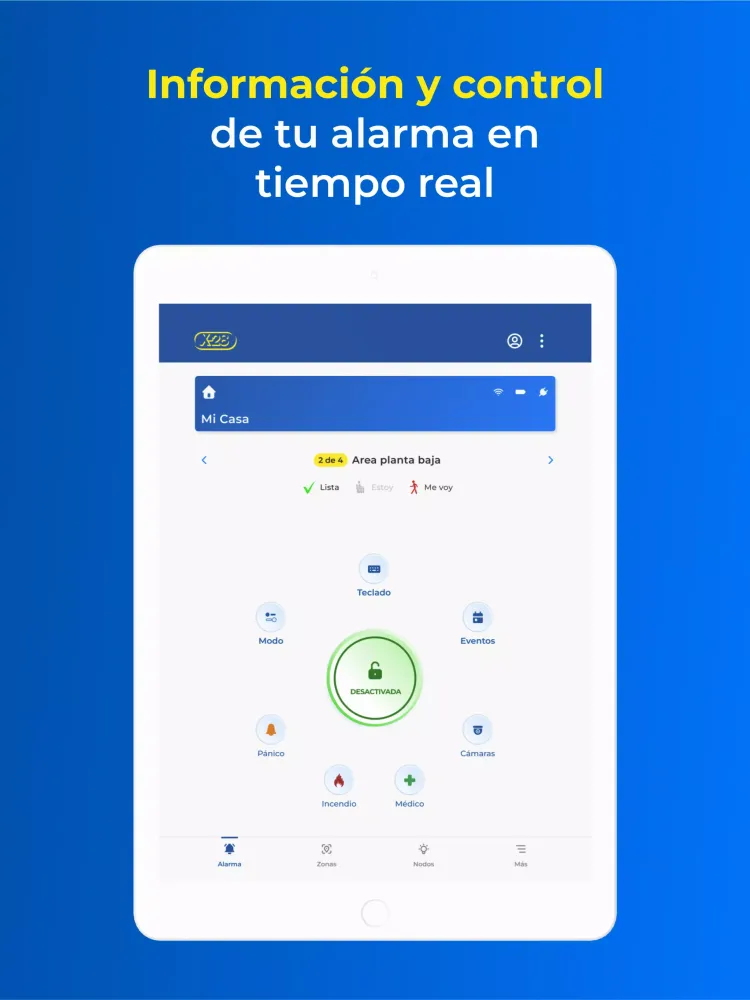 Capturas de pantalla de Mi Alarma X-28