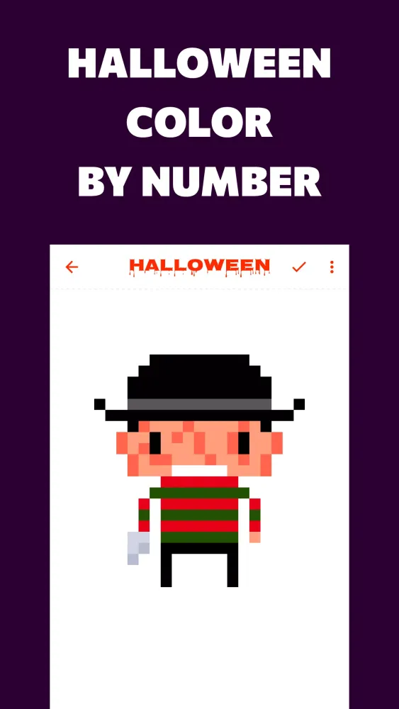 32 pixel: Halloween coloring Screenshots
