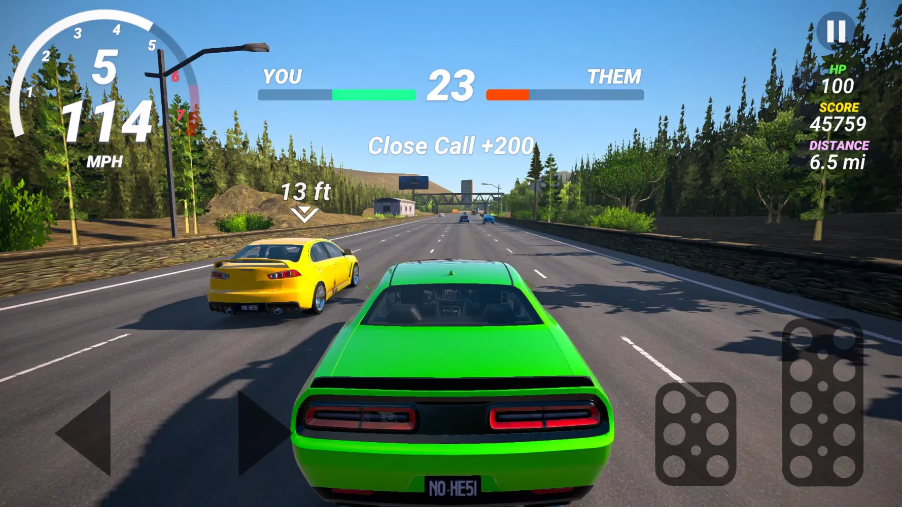 Zrzuty ekranu No Hesi Car Traffic Racing