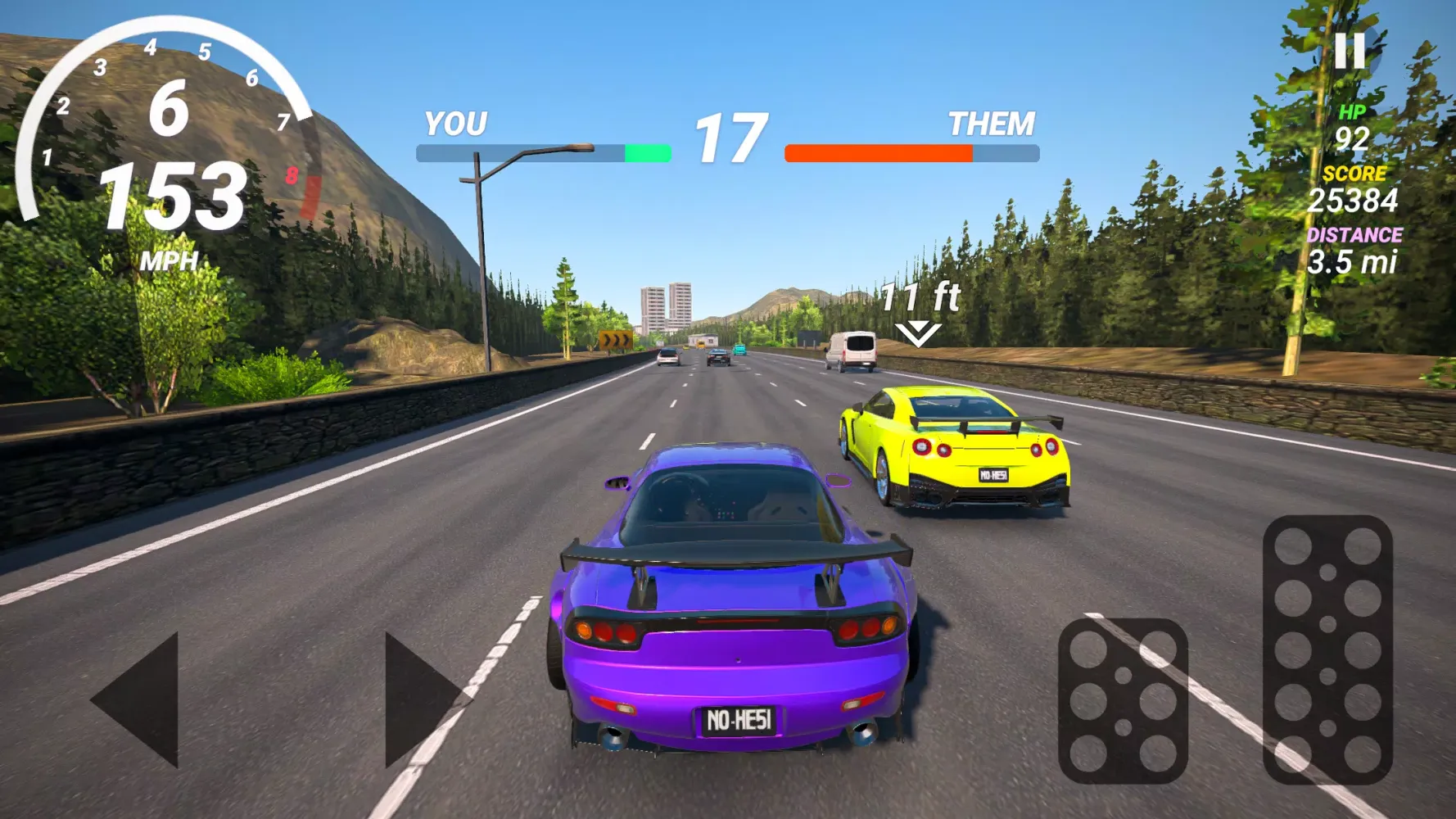 Zrzuty ekranu No Hesi Car Traffic Racing