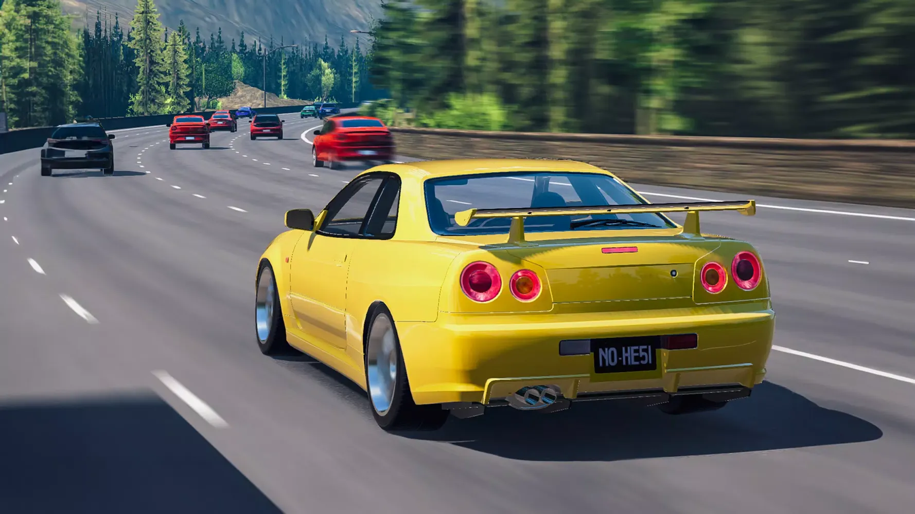 Zrzuty ekranu No Hesi Car Traffic Racing