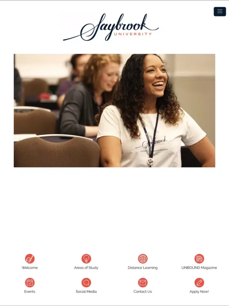 Screenshot di Saybrook University iPad 