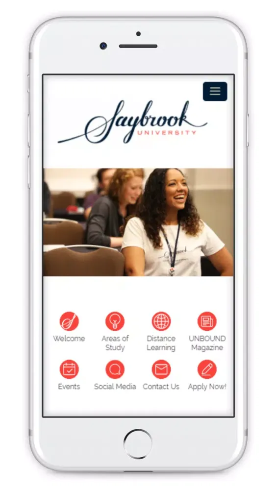 Screenshot di Saybrook University