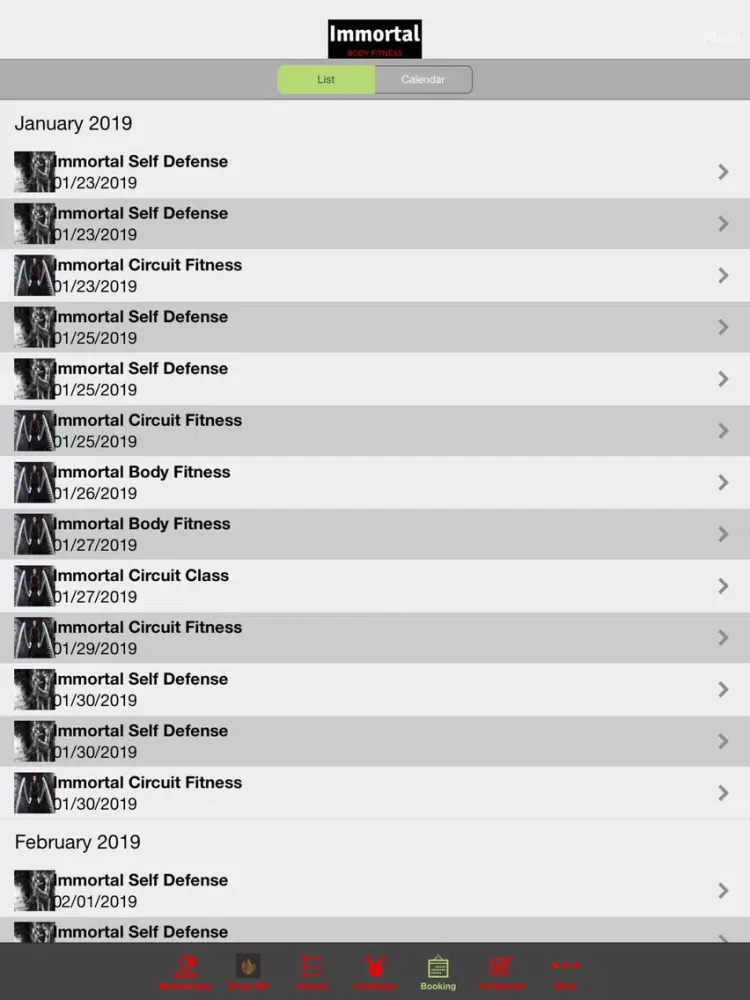 Capturas de pantalla de (IBF) Immortal Body Fitness iPad 