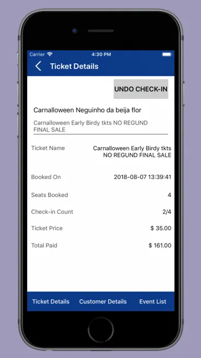 ภาพหน้าจอของ xLink Ticket Door
