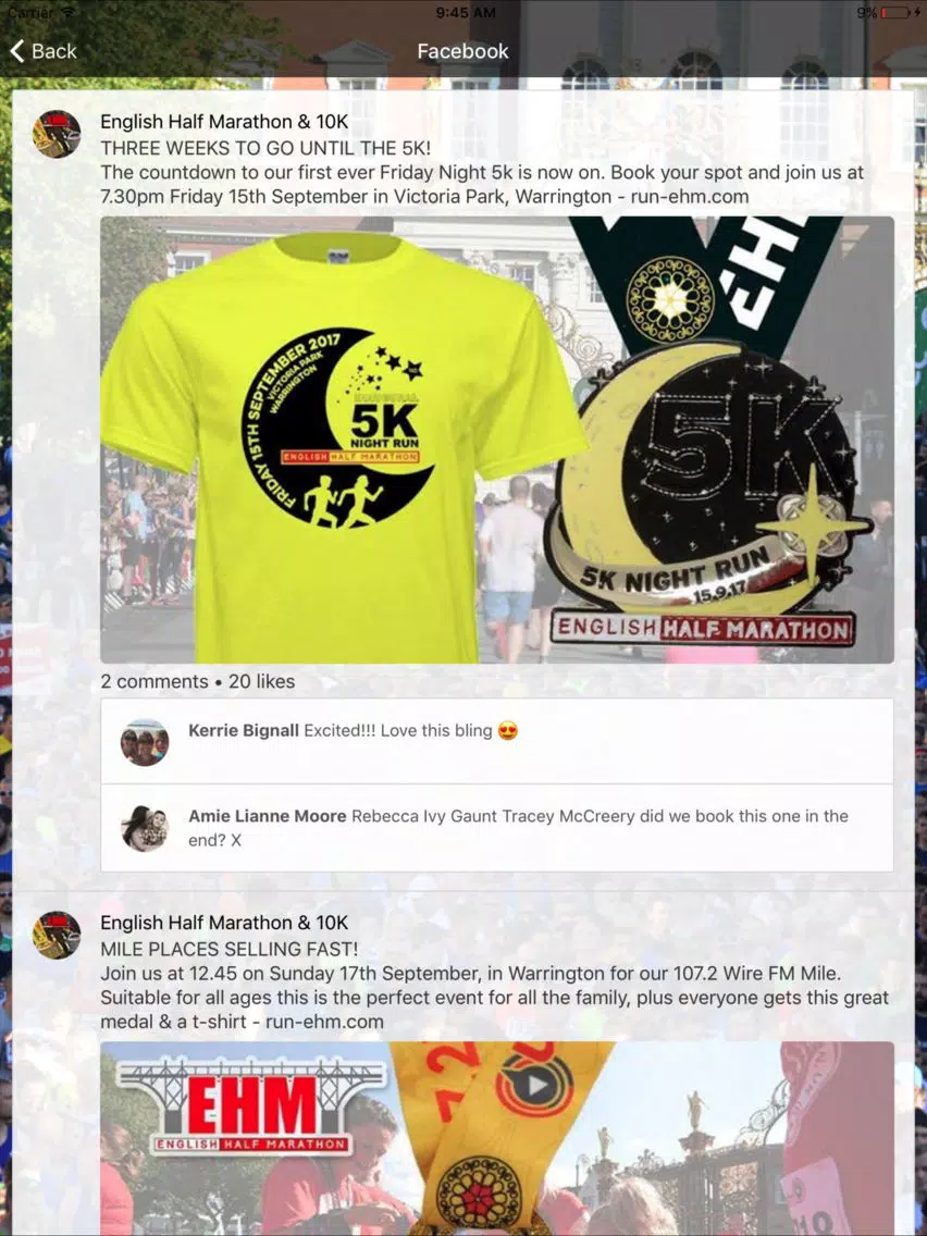 Capturas de pantalla de English Half Marathon iPad 