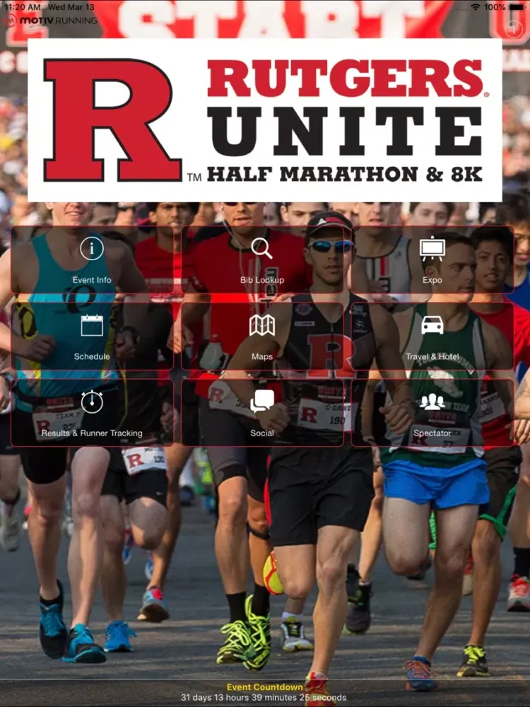 Rutgers Unite Half Marathon iPad  スクリーンショット