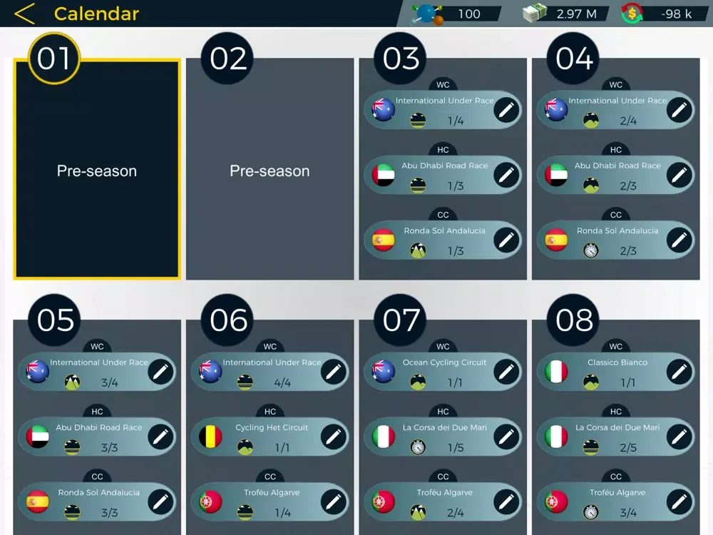 Live Cycling Manager 2 iPad  Screenshots