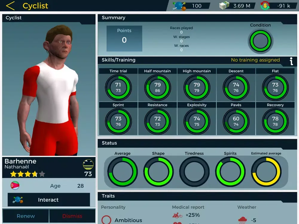 Live Cycling Manager 2 iPad  Screenshots
