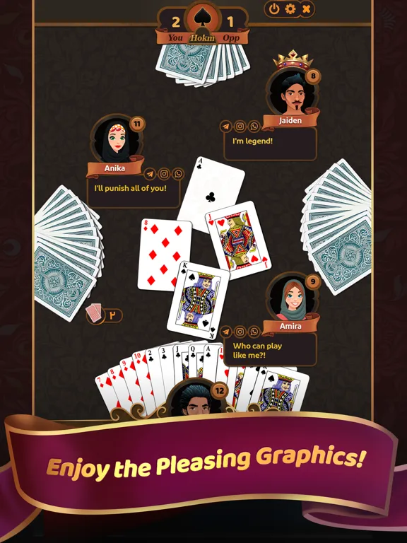 Hokm Plus - Online Card Game iPad  Screenshots