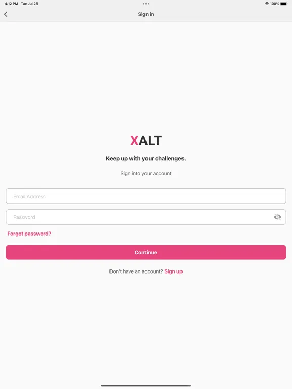 XALT Challenge iPad 应用截图