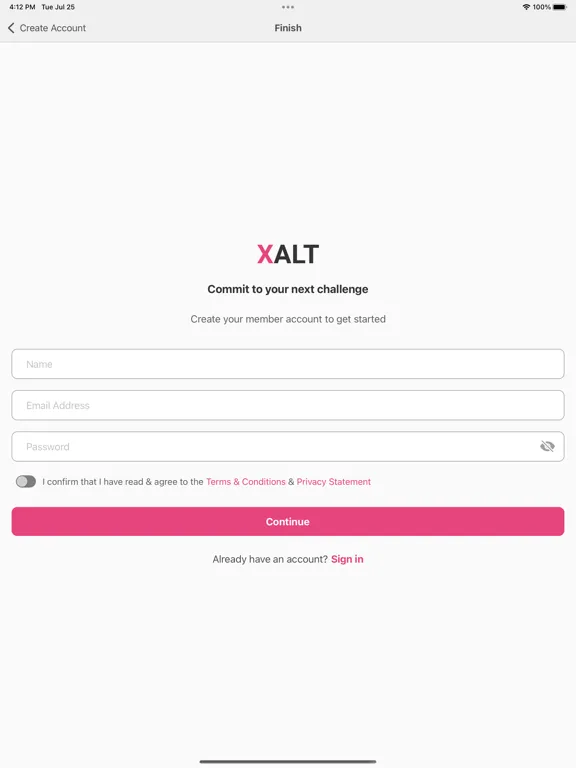 XALT Challenge iPad 应用截图