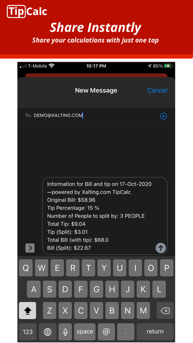 Tangkapan skrin TipCalc - No Ads