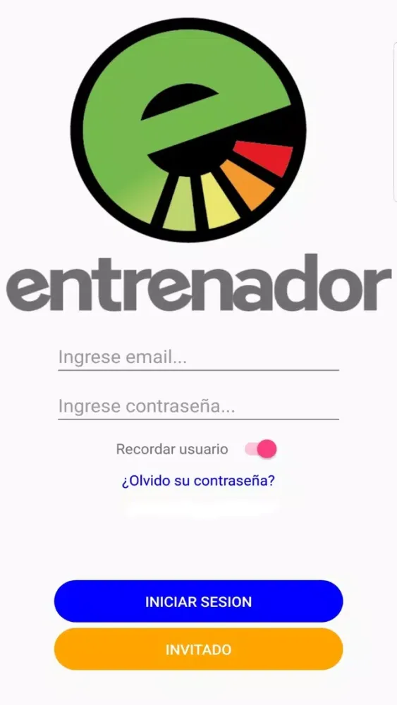 Capturas de tela do ENTRENAD0R