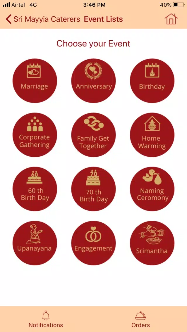 Ảnh chụp màn hình của Catering in Bangalore