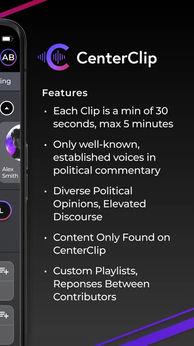 Zrzuty ekranu CenterClip: USA Politics Today