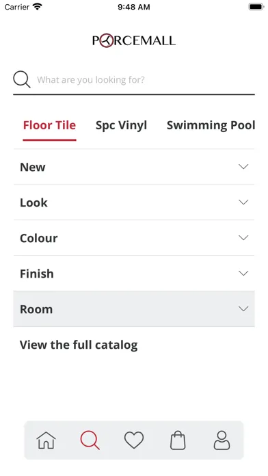 Tangkapan skrin Porcemall App