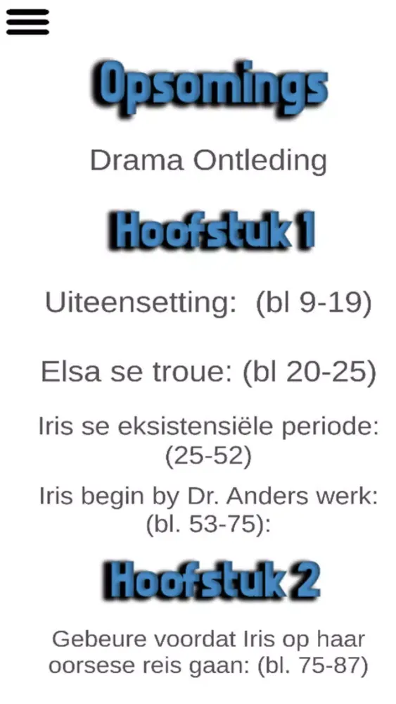 Screenshot di Die kwart-voor-sewe-lelie