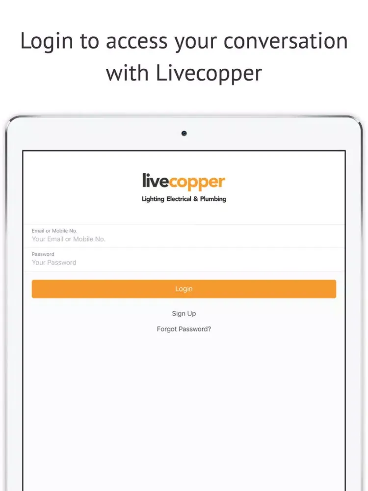 Zrzuty ekranu Livecopper iPad 