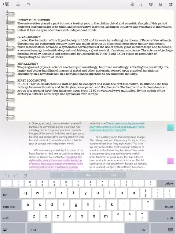 XanEdu iPad  Screenshots