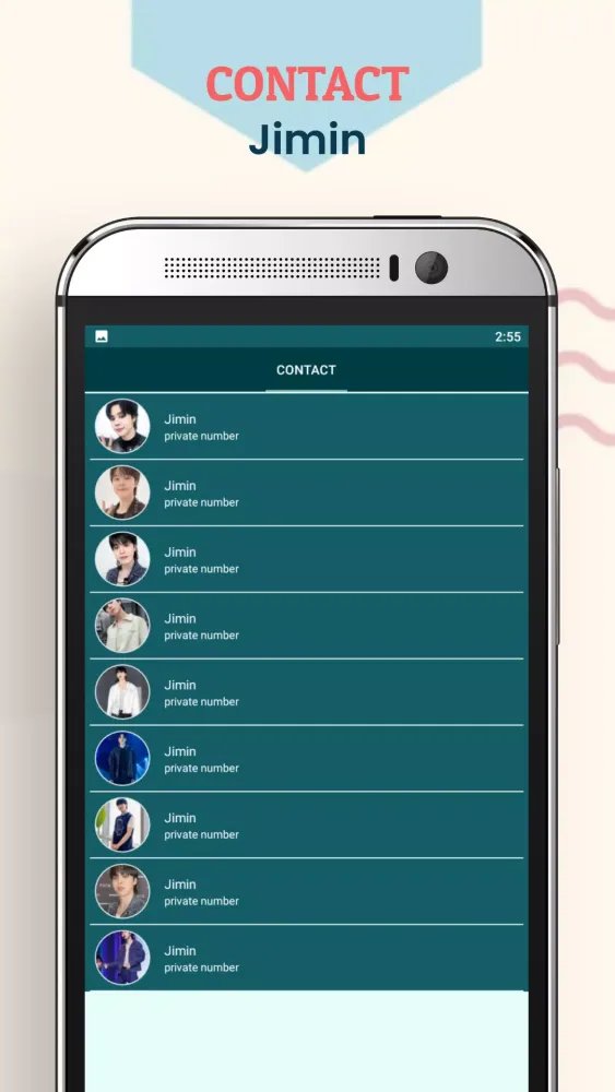 Capturas de pantalla de Jimin Calling You