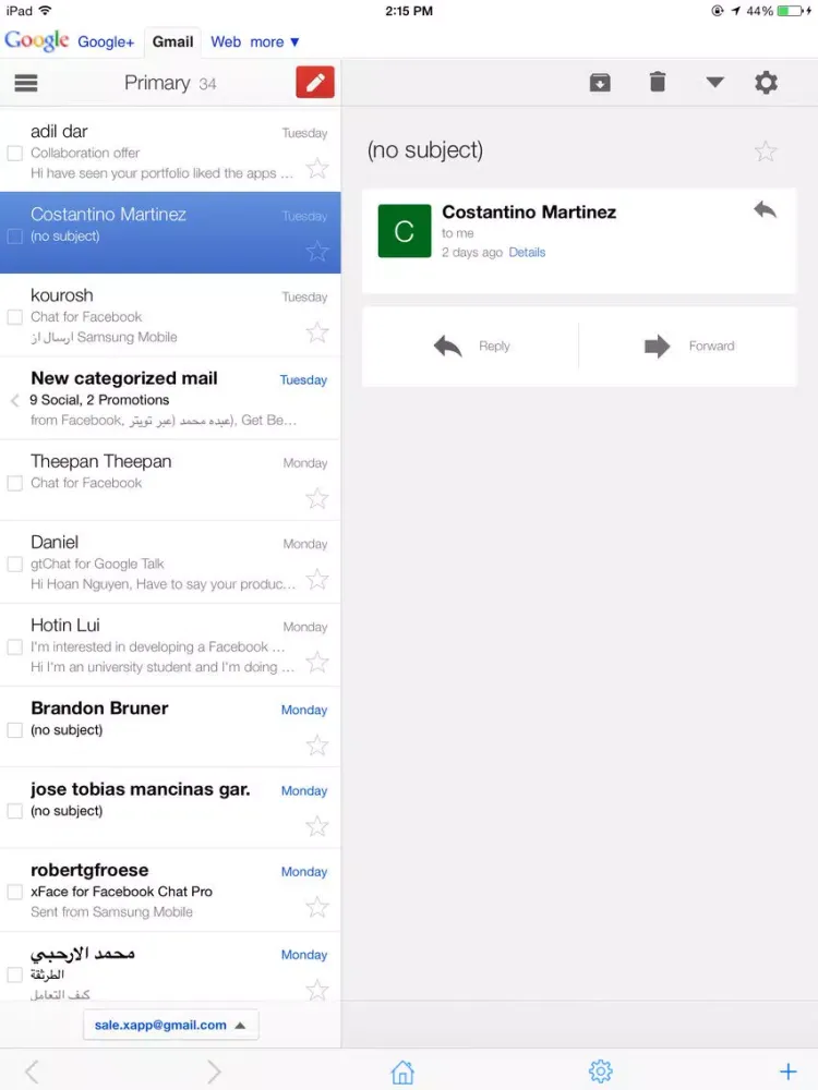 Safe Email for Gmail: secure, easy Google mail mobile app with passcode iPad  Screenshots