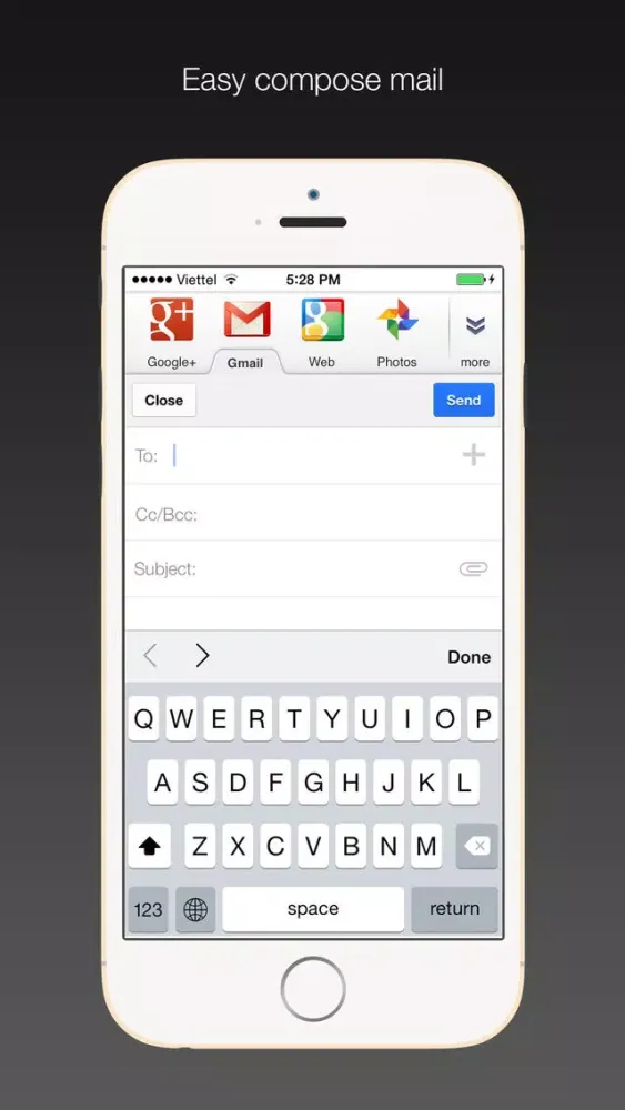 Safe Email for Gmail: secure, easy Google mail mobile app with passcode Screenshots