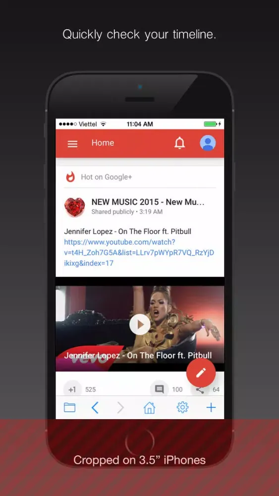 Safe web for Google Plus: secure and easy G+ mobile app with passcode. سکرین شاٹس