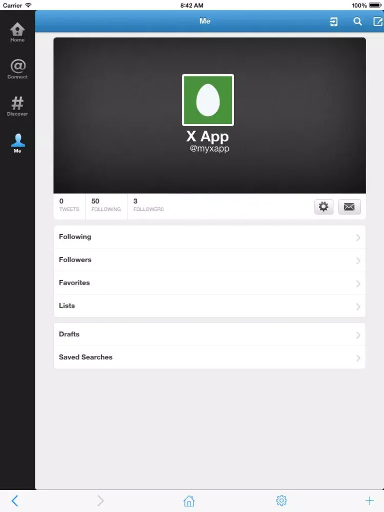 Safe web for Twitter: use native Passcode and Touch ID to protect your Twitter accounts iPad  Screenshots