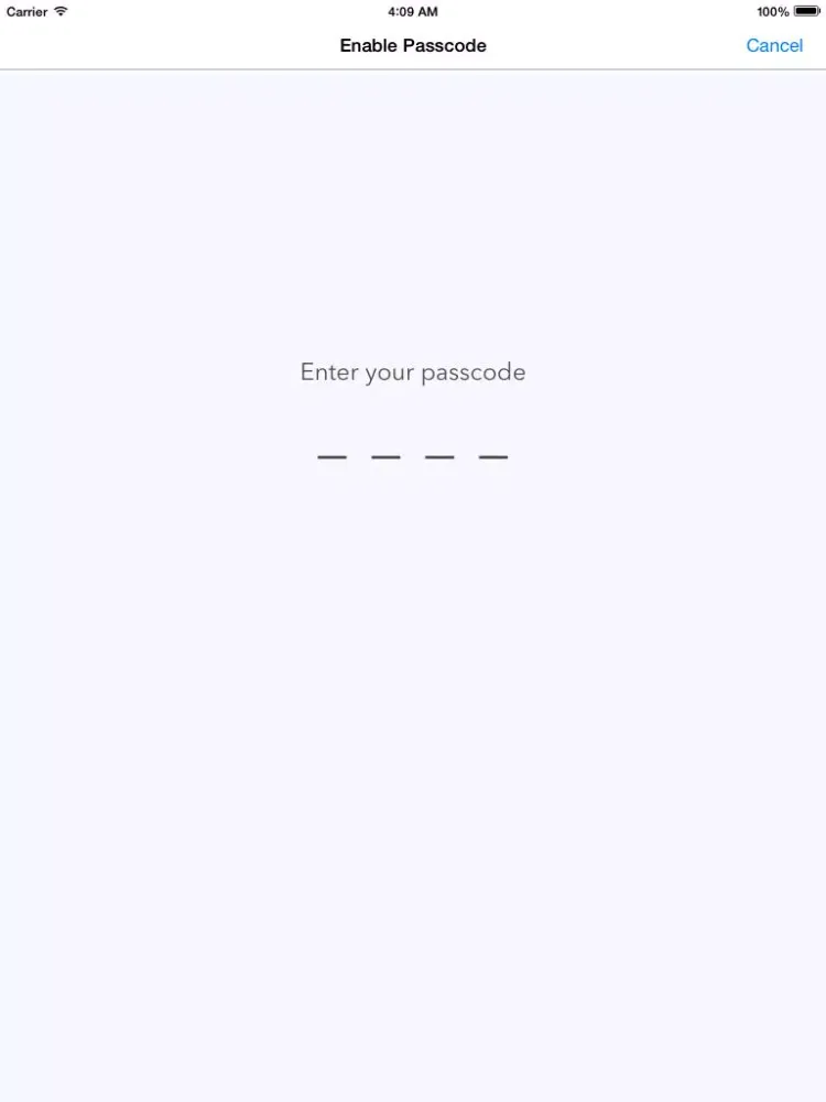 Safe web for Twitter: use native Passcode and Touch ID to protect your Twitter accounts iPad  Screenshots
