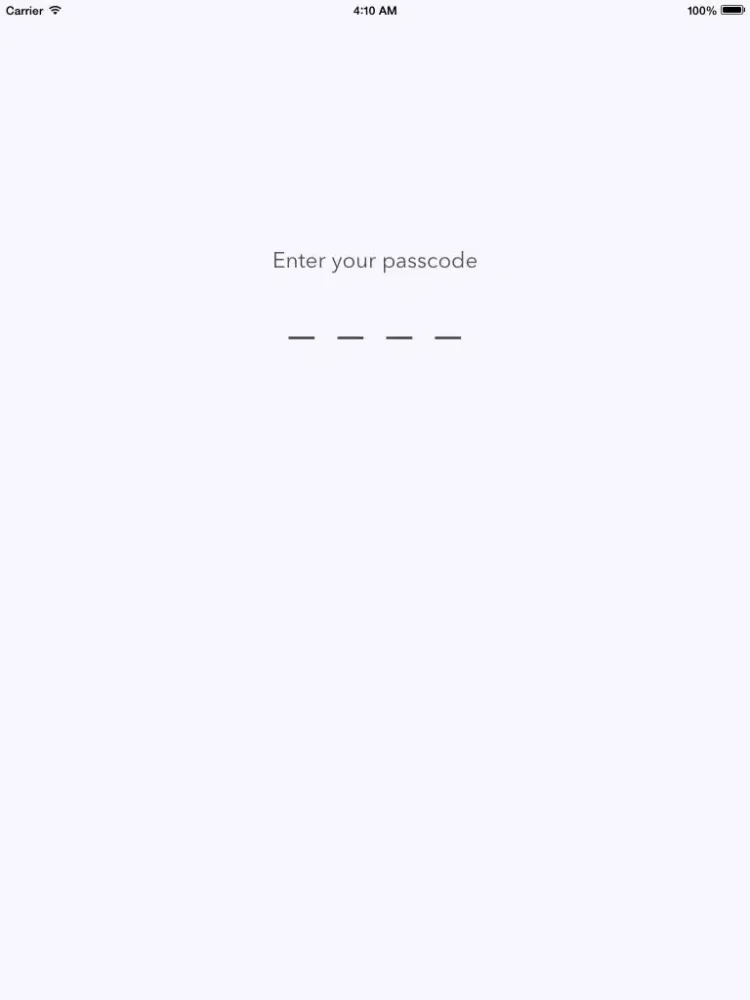 Safe web for Twitter: use native Passcode and Touch ID to protect your Twitter accounts iPad  Screenshots