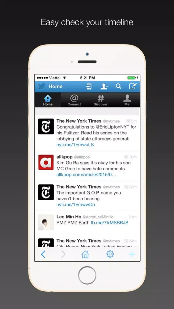 Safe web for Twitter: use native Passcode and Touch ID to protect your Twitter accounts Screenshots