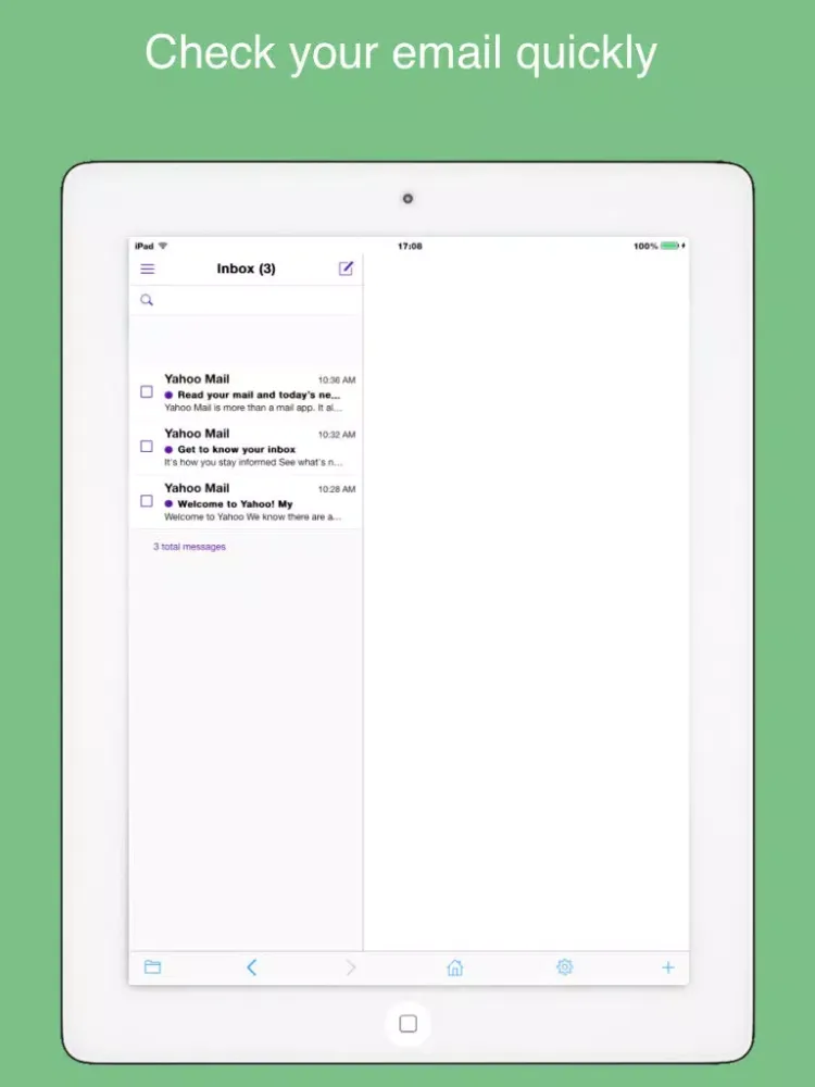 Safe web for Yahoo: secure and easy email mobile app with passcode. iPad  স্ক্রিনশট