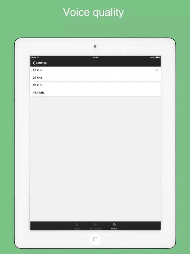 Tangkapan layar Voice Recorder (FREE) - voice memo, playback, share iPad 