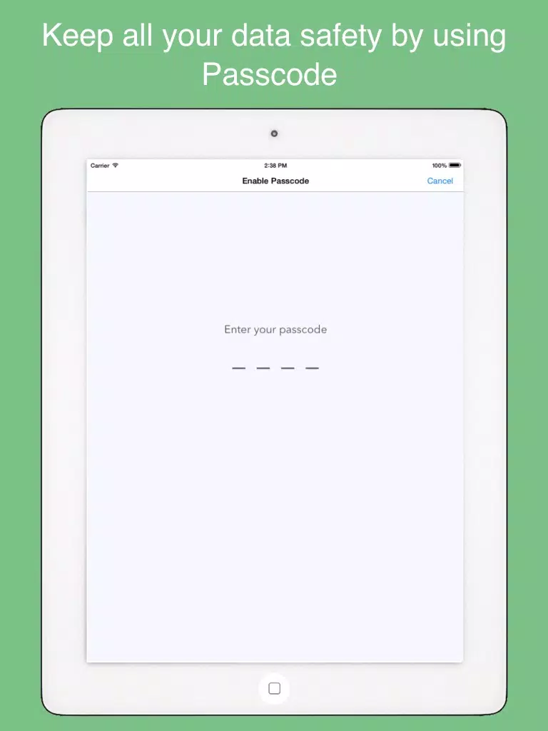 xWallet - smart wallet to protect privacy data iPad  Screenshots