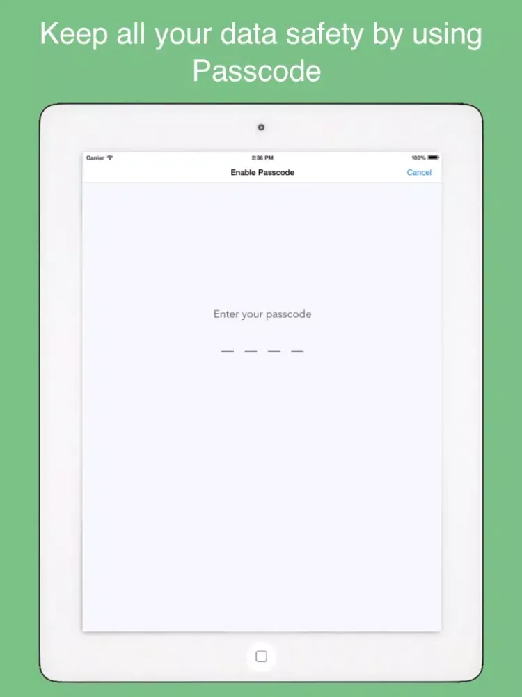 xWallet - smart wallet to protect privacy data iPad 应用截图