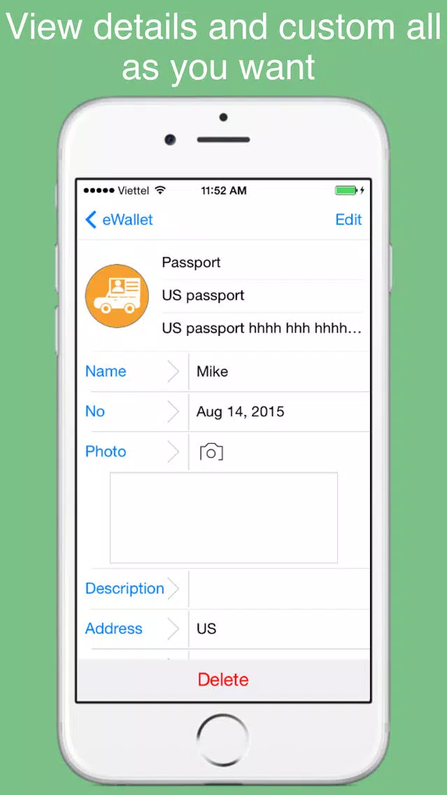 xWallet - smart wallet to protect privacy data Screenshots