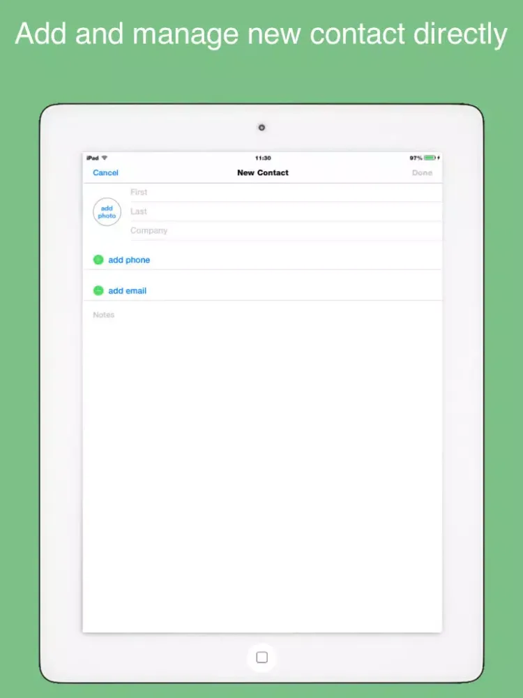 Capturas de pantalla de Private Contacts - secure and protect Secret Contacts with Passcode iPad 
