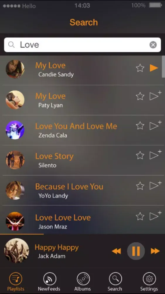 Tangkapan layar music player, video player