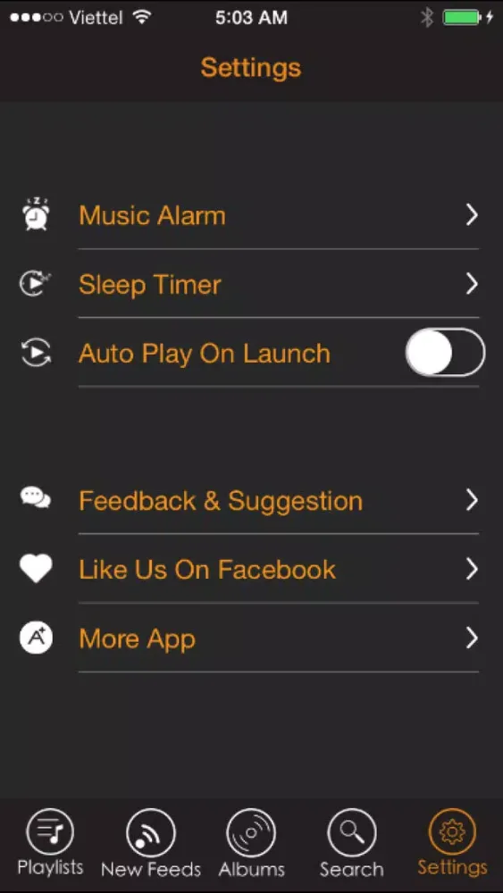 Tangkapan layar music player, video player